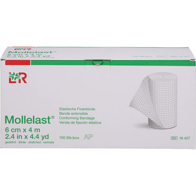 MOLLELAST Binden 6 cmx4 m weiß lose