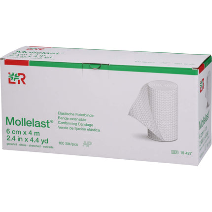 MOLLELAST Binden 6 cmx4 m weiß lose