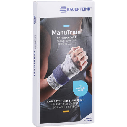 MANUTRAIN Handgelenkbandage rechts Gr.3 schwarz