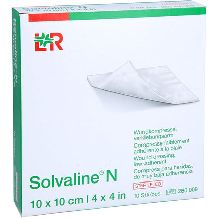 SOLVALINE N Kompressen 10x10 cm steril