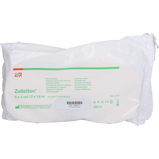 ZELLETTEN Tupfer 4x5 cm unsteril Rolle