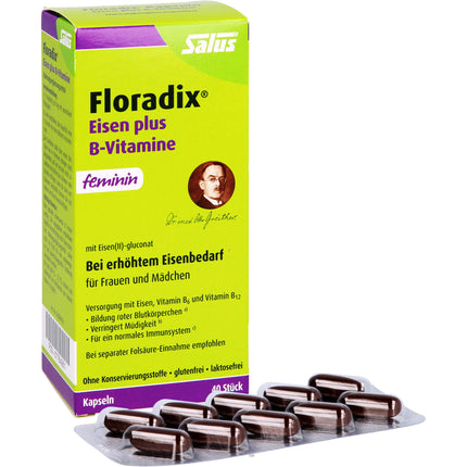 FLORADIX Eisen plus B Vitamine Kapseln