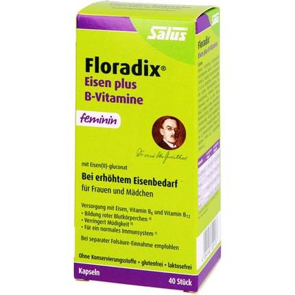 FLORADIX Eisen plus B Vitamine Kapseln