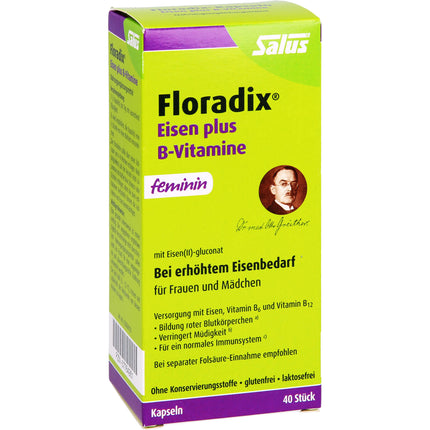 FLORADIX Eisen plus B Vitamine Kapseln