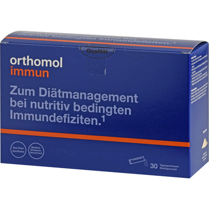 ORTHOMOL Immun Direktgranulat Himbeer/Menthol