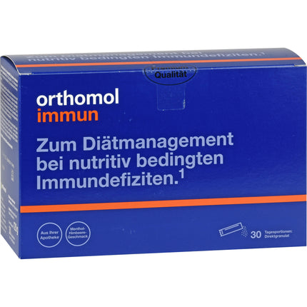 ORTHOMOL Immun Direktgranulat Himbeer/Menthol