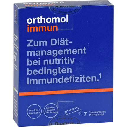ORTHOMOL Immun Direktgranulat Himbeer/Menthol