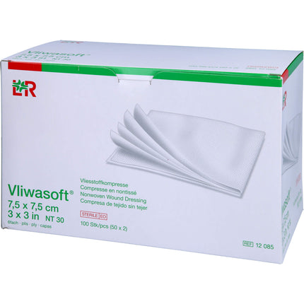 VLIWASOFT Vlieskompressen steril 7,5x7,5 cm 6l.