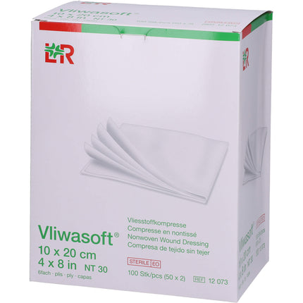 VLIWASOFT Vlieskompressen steril 10x20 cm 6l.