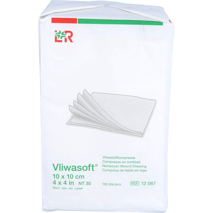 VLIWASOFT Vlieskompressen unsteril 10x10 cm 6l.