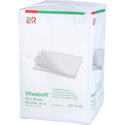 VLIWASOFT Vlieskompressen unsteril 10x10 cm 6l.