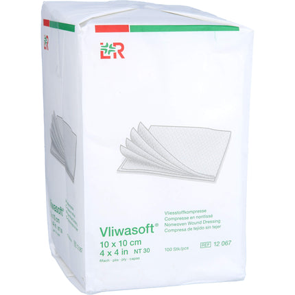 VLIWASOFT Vlieskompressen unsteril 10x10 cm 6l.