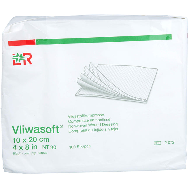 VLIWASOFT Vlieskompressen unsteril 10x20 cm 6l.