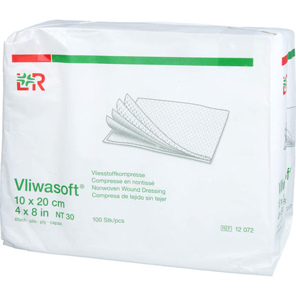 VLIWASOFT Vlieskompressen unsteril 10x20 cm 6l.
