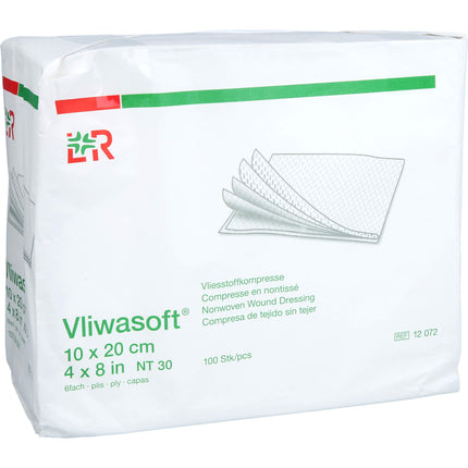 VLIWASOFT Vlieskompressen unsteril 10x20 cm 6l.