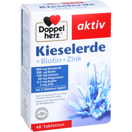 DOPPELHERZ Kieselerde+Biotin+Zink Tabletten