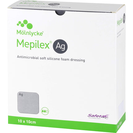 MEPILEX Ag Schaumverband 10x10 cm steril