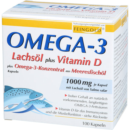 OMEGA-3 LACHSÖL plus Vit.D plus Omega-3 Konz.Kps.
