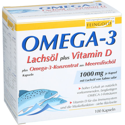 OMEGA-3 LACHSÖL plus Vit.D plus Omega-3 Konz.Kps.