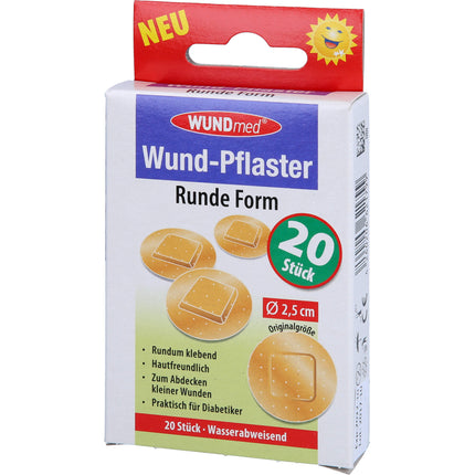 WUNDPFLASTER 2,5 cm rund