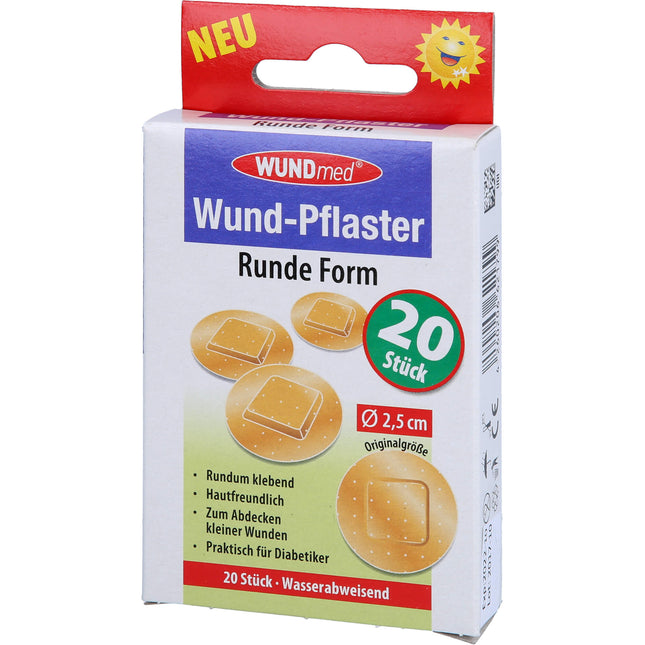WUNDPFLASTER 2,5 cm rund