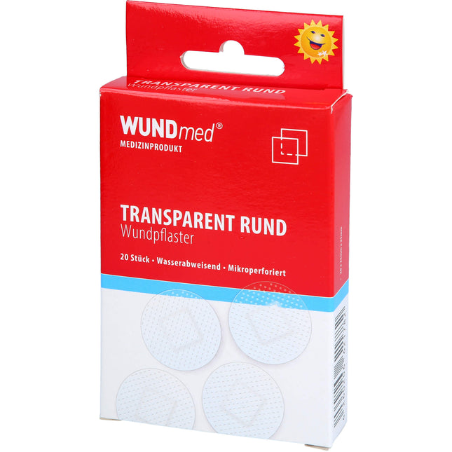 WUNDPFLASTER 2,5 cm rund transparent