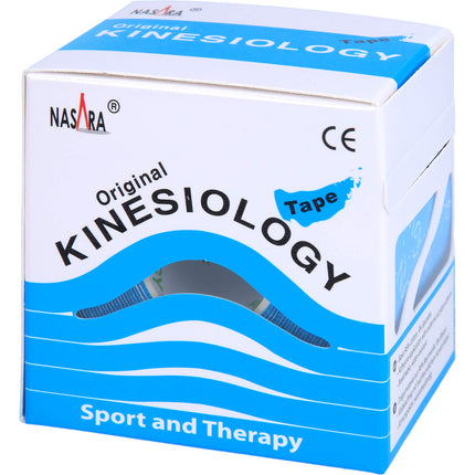 NASARA Kinesiologie Tape 5 cmx5 m blau