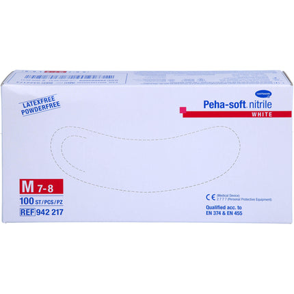 PEHA-SOFT nitrile white Unt.Hands.unsteril pf M