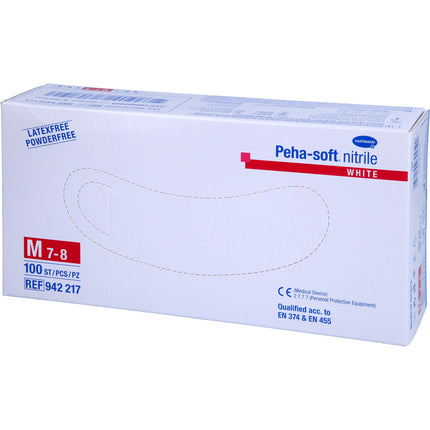 PEHA-SOFT nitrile white Unt.Hands.unsteril pf M
