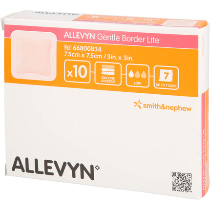 ALLEVYN Gentle Border Lite 7,5x7,5 cm Schaumverb.