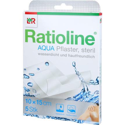 RATIOLINE aqua Duschpflaster Plus 10x15 cm steril