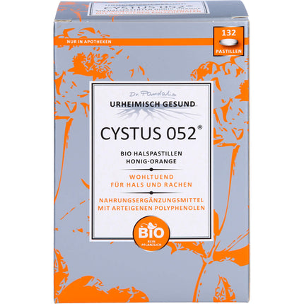 CYSTUS 052 Bio Halspastillen Honig Orange