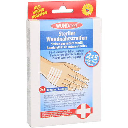 WUNDNAHTSTREIFEN 6,4x102 mm