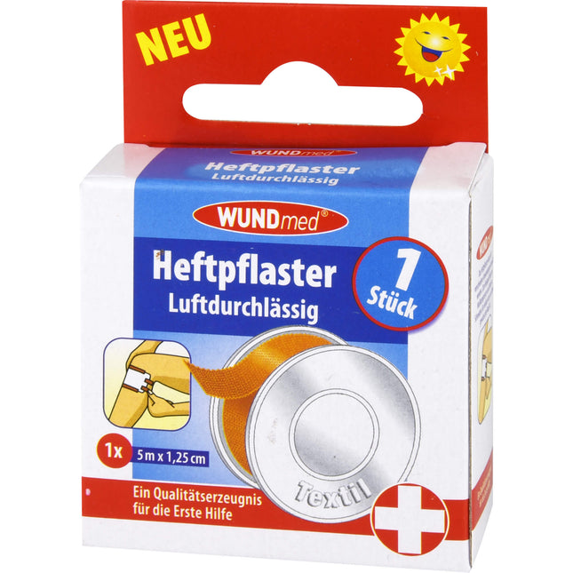 HEFTPFLASTER Textil 1,25 cmx5 m