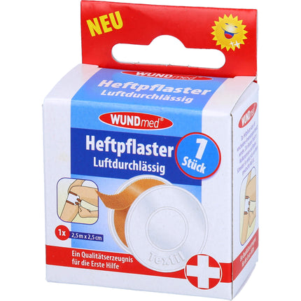 HEFTPFLASTER Textil 2,5 cmx2,5 m