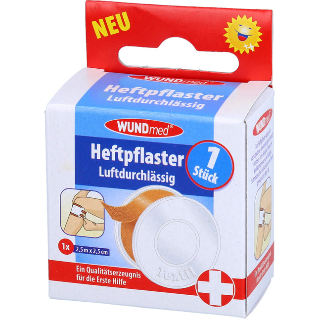 HEFTPFLASTER Textil 2,5 cmx2,5 m