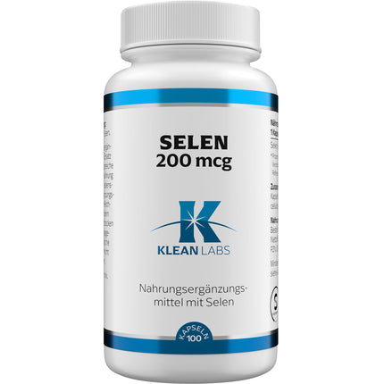 SELEN 200 µg KLEAN LABS Kapseln