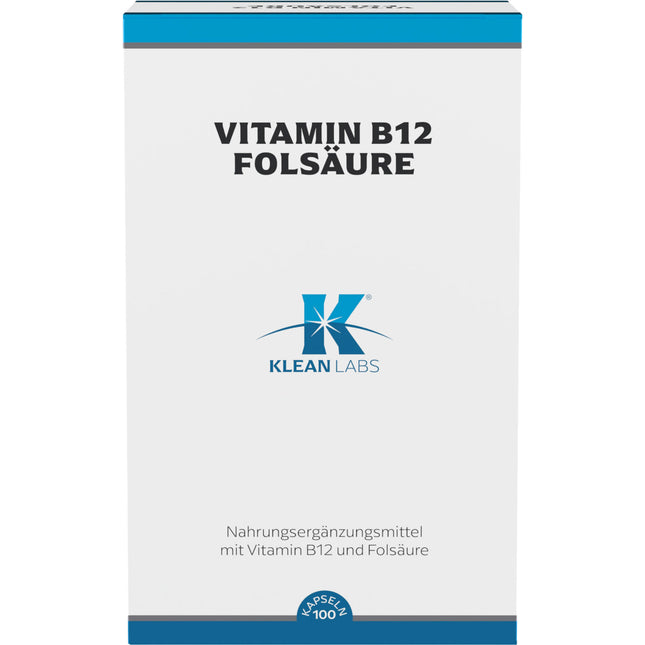 VITAMIN B12+FOLSÄURE KLEAN LABS Kapseln