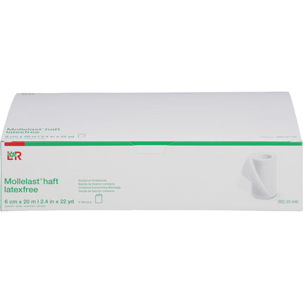 MOLLELAST haft Binden latexfrei 6 cmx20 m weiß