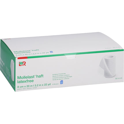 MOLLELAST haft Binden latexfrei 8 cmx20 m blau