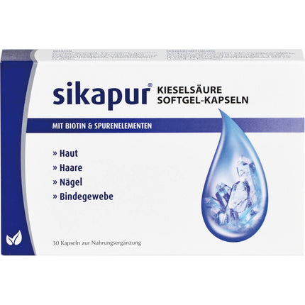 SIKAPUR Kieselsäure Softgel-Kapseln mit Biotin