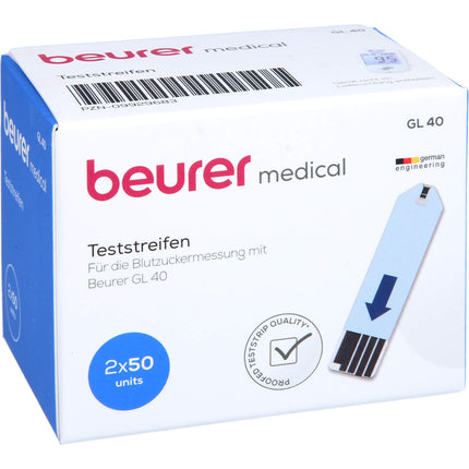 BEURER GL40 Blutzuckerteststreifen