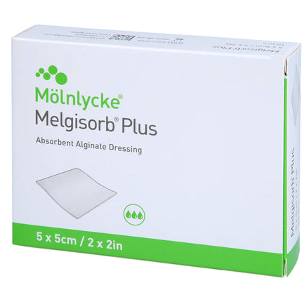 MELGISORB Plus Alginat Verband 5x5 cm steril