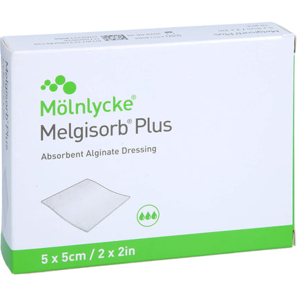 MELGISORB Plus Alginat Verband 5x5 cm steril