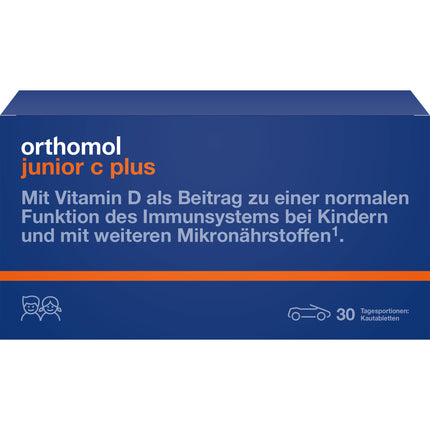 ORTHOMOL Junior C plus Kautabl.Mandarine/Orange