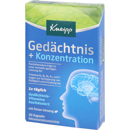 KNEIPP Gedächtnis+Konzentration Kapseln