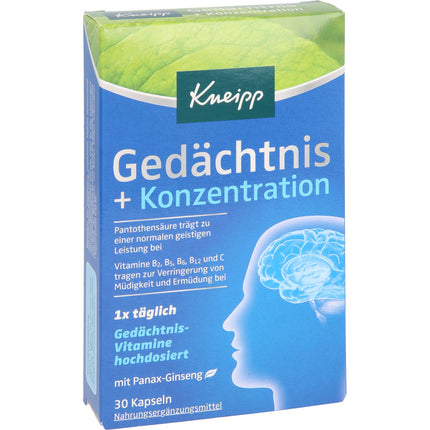 KNEIPP Gedächtnis+Konzentration Kapseln