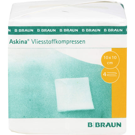 ASKINA Vliesstoffkompr.unsteril 10x10 cm 4fach