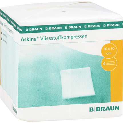 ASKINA Vliesstoffkompr.unsteril 10x10 cm 4fach