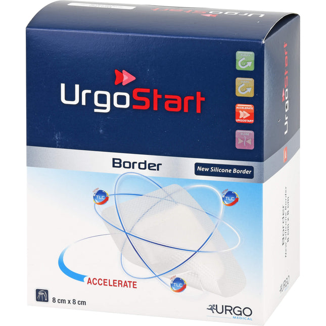 URGOSTART Border 8x8 cm Schaumstoffwundverband